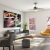 living area that includes ample seating spaces and bright lighting